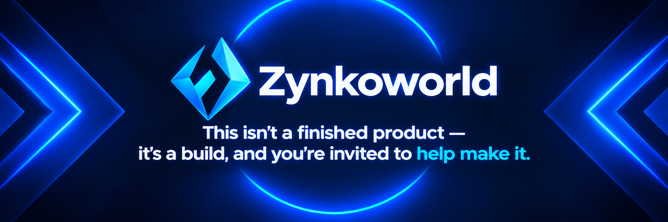 Zynkoworld — This isn't a finished product — it's a build, and you're invited to help make it.